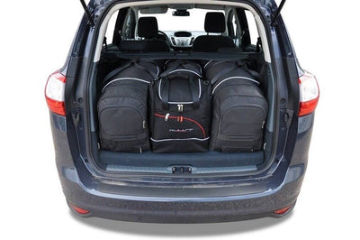 Kjust Reistassenset voor Ford Grand C-Max 2010-2015 - Set van 4 Tassen met 2 Roltassen en 2 Sporttassen