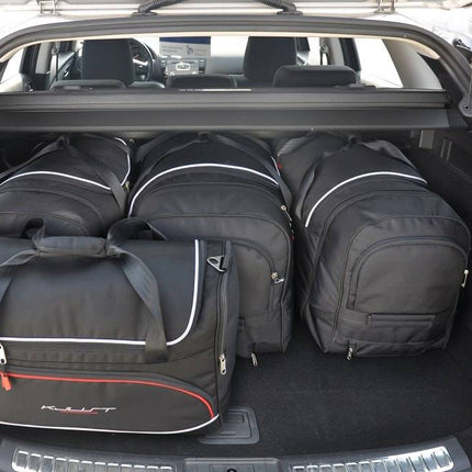 Kjust Reistassenset voor Mazda 6 stationwagen 2008-2013 - Set van 5 Tassen met 3 Roltassen en 2 Vliegtuigtassen
