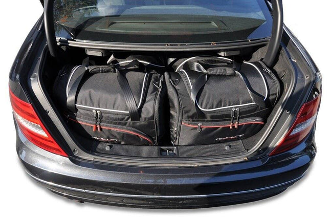 Kjust Reistassenset voor Mercedes Benz C-Klasse coupe 2011-2016 - Set van 4 Tassen met 2 Roltassen en 2 Sporttassen