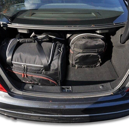 Kjust Reistassenset voor Mercedes Benz C-Klasse coupe 2011-2016 - Set van 4 Tassen met 2 Roltassen en 2 Sporttassen