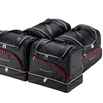 Kjust Reistassenset voor Mercedes Benz C-Klasse coupe 2011-2016 - Set van 4 Tassen met 2 Roltassen en 2 Sporttassen