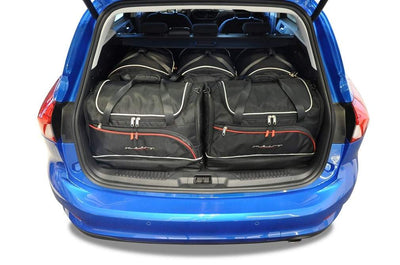 Kjust Reistassenset voor Ford Focus Wagon vanaf 2018 - Set van 5 Tassen met 3 Roltassen en 2 Sporttassen