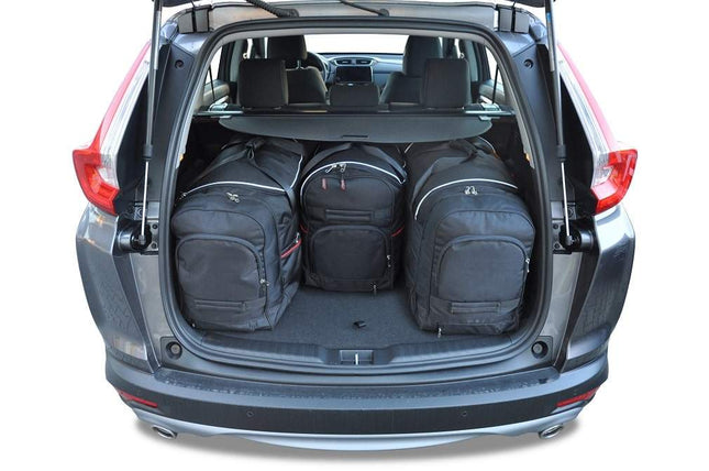 Kjust Reistassenset voor Honda CRV vanaf 2018 - Set van 4 Tassen met 3 Roltassen en 1 Vliegtuigtas