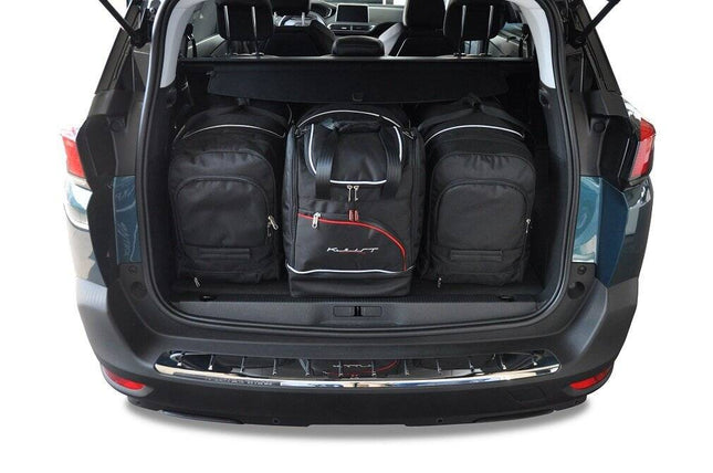 Kjust Reistassenset voor Peugeot 5008 2017-2024 - Set van 4 Tassen met 3 Roltassen en 1 Sporttas
