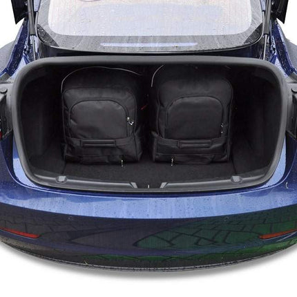 Kjust Reistassenset voor Tesla Model 3 2016-2023 - Set van 5 Tassen met 2 Roltassen 1 Sporttas en 2 Vliegtuigtassen