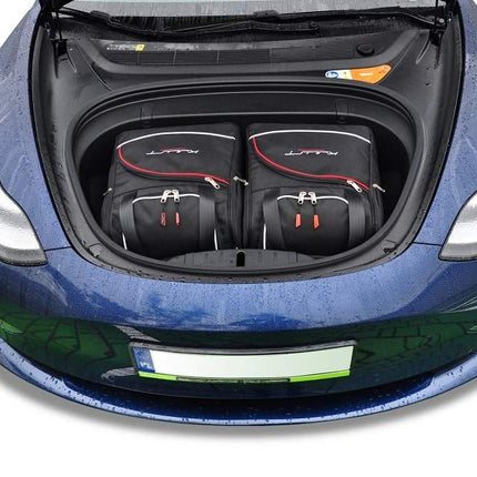 Kjust Reistassenset voor Tesla Model 3 2016-2023 - Set van 2 Tassen met 2 Vliegtuigtassen