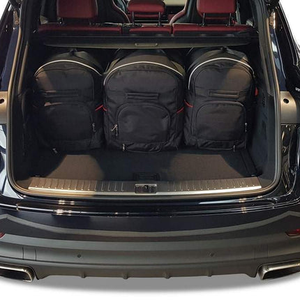 Kjust Reistassenset voor Porsche Cayenne vanaf 2018 - Set van 5 Tassen met 3 Roltassen en 2 Vliegtuigtassen