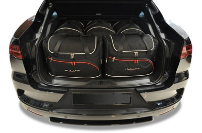 Kjust Reistassenset voor Jaguar I-Pace vanaf 2018 - Set van 5 Tassen met 3 Roltassen en 2 Vliegtuigtassen
