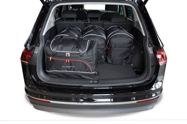 Kjust Reistassenset voor Volkswagen Tiguan Allspace 2017-2024 - Set van 5 Tassen met 3 Roltassen en 2 Sporttassen