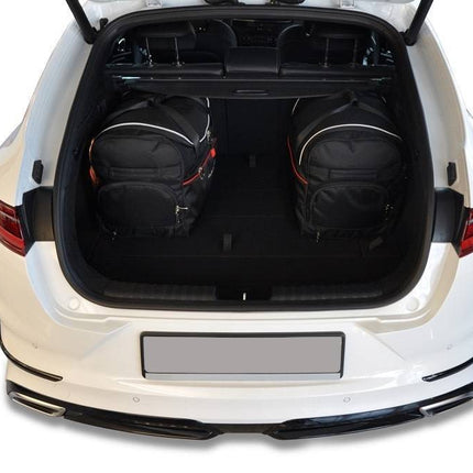 Kjust Reistassenset voor Kia ProCeed stationwagen vanaf 2019 - Set van 5 Tassen met 3 Roltassen en 2 Vliegtuigtassen