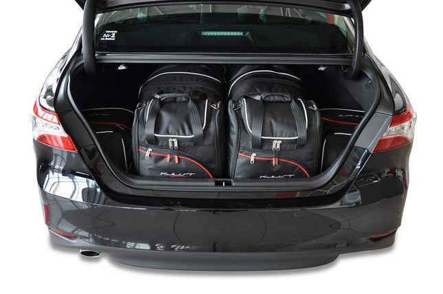 Kjust Reistassenset voor Toyota Camry Sedan vanaf 2019 - Set van 6 Tassen met 2 Roltassen 2 Sporttassen en 2 Vliegtuigtassen