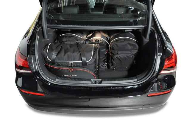 Kjust Reistassenset voor Mercedes Benz A-Klasse Limousine vanaf 2019 - Set van 5 Tassen met 2 Roltassen en 3 Vliegtuigtassen