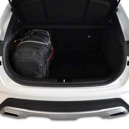 Kjust Reistassenset voor Kia Venga 5-deurs vanaf 2010 - Set van 4 Tassen met 2 Roltassen 1 Sporttas en 1 Vliegtuigtas