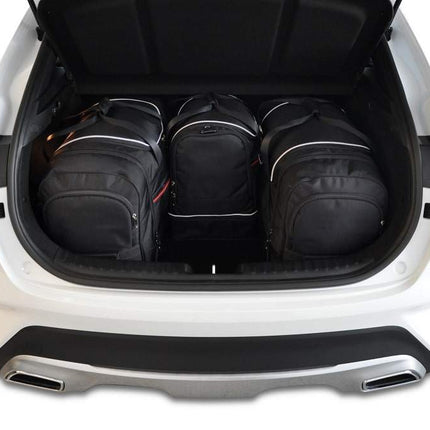 Kjust Reistassenset voor Kia Venga 5-deurs vanaf 2010 - Set van 4 Tassen met 2 Roltassen 1 Sporttas en 1 Vliegtuigtas