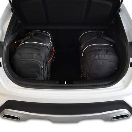 Kjust Reistassenset voor Kia Venga 5-deurs vanaf 2010 - Set van 4 Tassen met 2 Roltassen 1 Sporttas en 1 Vliegtuigtas