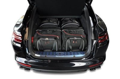 Kjust Reistassenset voor Porsche Panamera Sport Turismo 2017-2024 - Set van 4 Tassen met 2 Roltassen en 2 Sporttassen