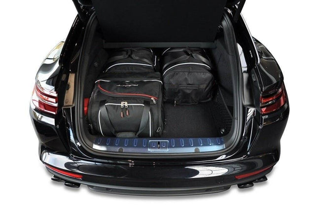 Kjust Reistassenset voor Porsche Panamera Sport Turismo 2017-2024 - Set van 4 Tassen met 2 Roltassen en 2 Sporttassen