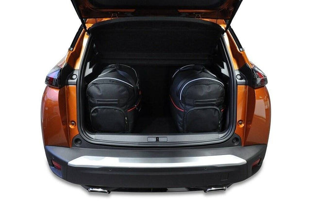 Kjust Reistassenset voor Peugeot 2008 vanaf 2019 - Set van 3 Tassen met 2 Roltassen en 1 Sporttas