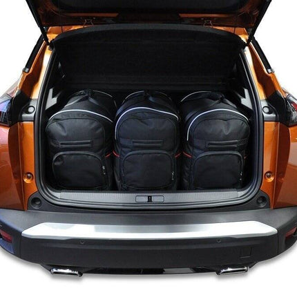 Kjust Reistassenset voor Peugeot 2008 vanaf 2019 - Set van 3 Tassen met 3 Roltassen