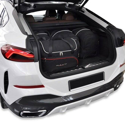 Kjust Reistassenset voor BMW X6 vanaf 2019 - Set van 5 Tassen met 3 Roltassen en 2 Vliegtuigtassen