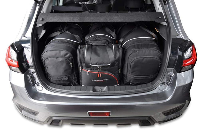 Kjust Reistassenset voor Mitsubishi ASX 2010-2019 - Set van 4 Tassen met 2 Roltassen 1 Sporttas en 1 Vliegtuigtas