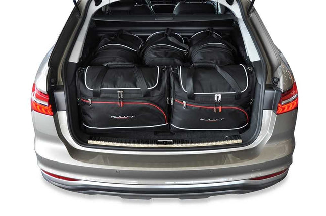Kjust Reistassenset voor Audi A6 Allroad 2018-2023 - Set van 5 Tassen met 3 Roltassen en 2 Vliegtuigtassen