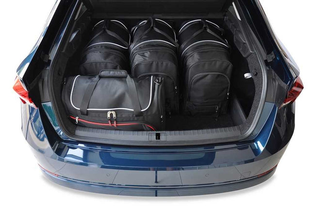 Kjust Reistassenset voor Skoda Octavia 5-deurs vanaf 2020 - Set van 5 Tassen met 3 Roltassen en 2 Vliegtuigtassen