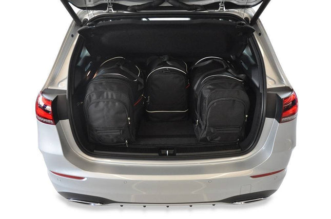 Kjust Reistassenset voor Mercedes Benz B-Klasse 2012-2019 - Set van 4 Tassen met 2 Roltassen 1 Sporttas en 1 Vliegtuigtas