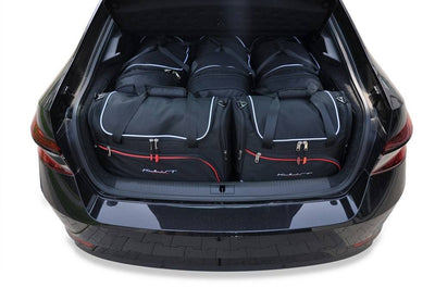 Kjust Reistassenset voor Skoda Superb 5-deurs hatchback 2019-2024 - Set van 5 Tassen met 3 Roltassen en 2 Vliegtuigtassen