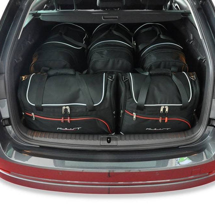 Kjust Reistassenset voor Skoda Octavia stationwagen vanaf 2020 - Set van 5 Tassen met 3 Roltassen en 2 Vliegtuigtassen