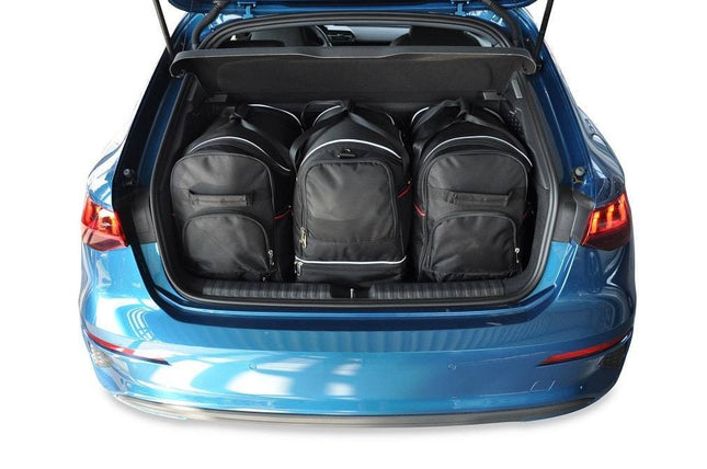 Kjust Reistassenset voor Audi A3 Sportback vanaf 2020 - Set van 3 Tassen met 2 Roltassen en 1 Sporttas