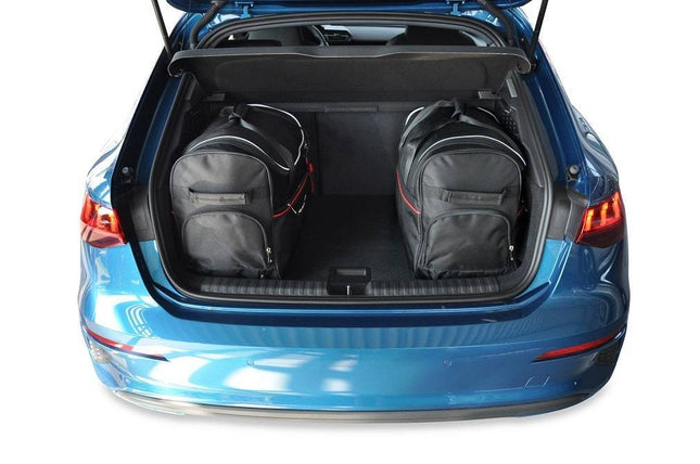 Kjust Reistassenset voor Audi A3 Sportback vanaf 2020 - Set van 3 Tassen met 2 Roltassen en 1 Sporttas