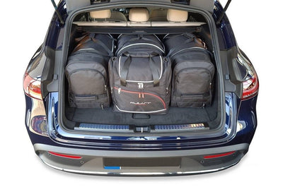 Kjust Reistassenset voor Mercedes Benz EQC vanaf 2020 - Set van 4 Tassen met 3 Roltassen en 1 Vliegtuigtas