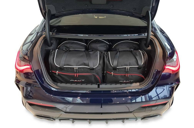 Kjust Reistassenset voor BMW 4 serie coupe vanaf 2020 - Set van 5 Tassen met 2 Roltassen 1 Sporttas en 2 Vliegtuigtassen