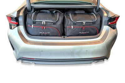 Kjust Reistassenset voor Lexus RC Coupe Vanaf 2015 - Set van 4 Tassen met 2 Roltassen en 2 Sporttassen