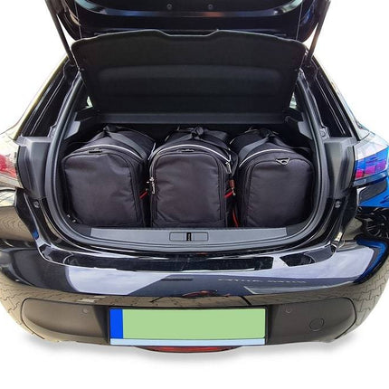 Kjust Reistassenset voor Peugeot 208 5-deurs vanaf 2019 - Set van 3 Tassen met 3 Sporttassen