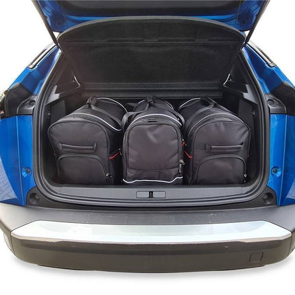 Kjust Reistassenset voor Peugeot 2008 vanaf 2019 - Set van 3 Tassen met 2 Roltassen en 1 Sporttas