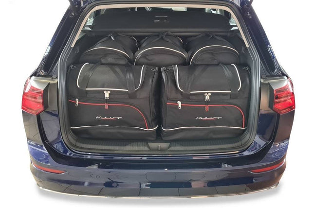 Kjust Reistassenset voor Volkswagen Golf stationwagen vanaf 2020 - Set van 5 Tassen met 3 Roltassen en 2 Sporttassen