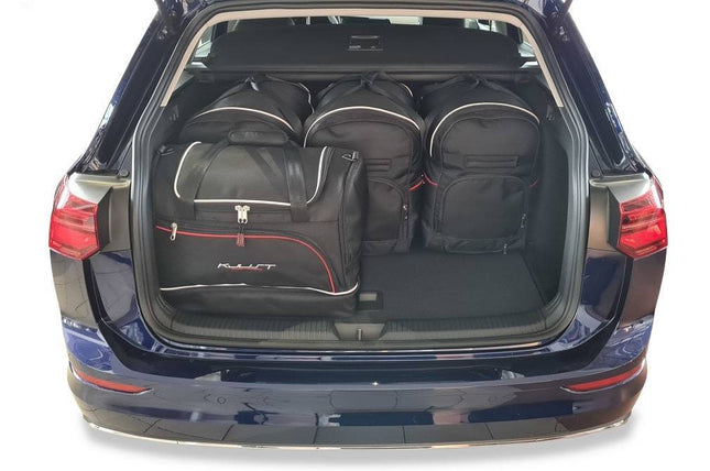 Kjust Reistassenset voor Volkswagen Golf stationwagen vanaf 2020 - Set van 5 Tassen met 3 Roltassen en 2 Sporttassen