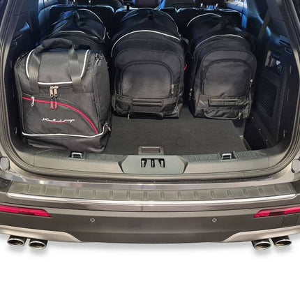 Kjust Reistassenset voor Ford Explorer vanaf 2020 - Set van 6 Tassen met 3 Roltassen en 3 Sporttassen