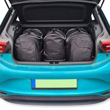 Kjust Reistassenset voor Volkswagen ID.3 vanaf 2020 - Set van 4 Tassen met 2 Roltassen 1 Sporttas en 1 Vliegtuigtas