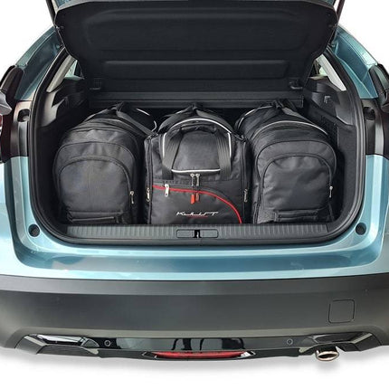 Kjust Reistassenset voor Citroen C4 X vanaf 2023 - Set van 4 Tassen met 2 Roltassen 1 Sporttas en 1 Vliegtuigtas