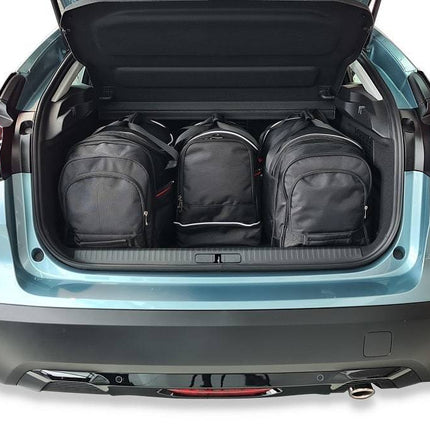 Kjust Reistassenset voor Citroen C4 X vanaf 2023 - Set van 4 Tassen met 2 Roltassen 1 Sporttas en 1 Vliegtuigtas