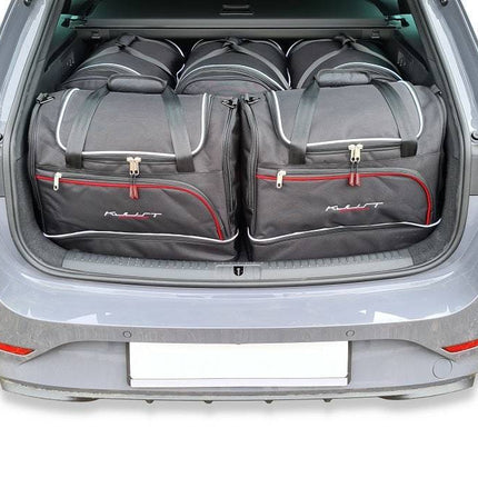 Kjust Reistassenset voor Cupra Leon stationwagen vanaf 2020 - Set van 5 Tassen met 3 Roltassen en 2 Sporttassen