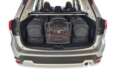 Kjust Reistassenset voor Subaru Forester Vanaf 2019 - Set van 4 Tassen met 3 Roltassen en 1 Vliegtuigtas