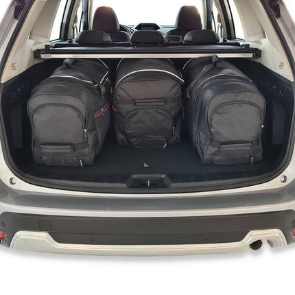 Kjust Reistassenset voor Subaru Forester vanaf 2019 - Set van 4 Tassen met 3 Roltassen en 1 Vliegtuigtas