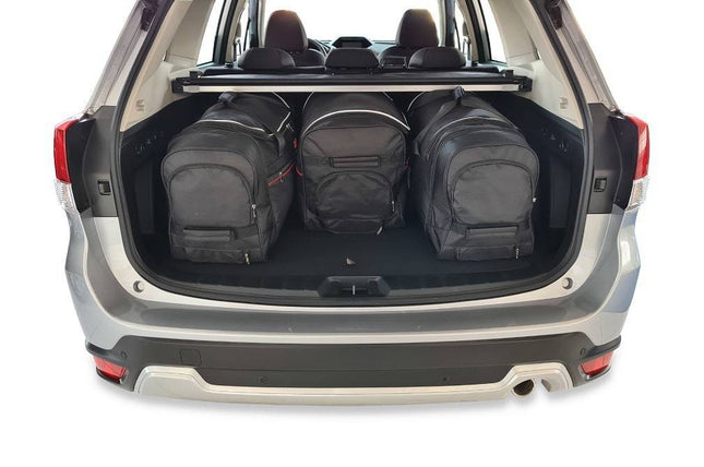 Kjust Reistassenset voor Subaru Forester vanaf 2019 - Set van 4 Tassen met 3 Roltassen en 1 Vliegtuigtas