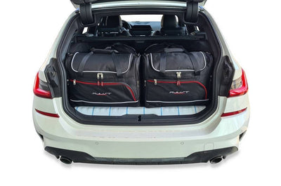 Kjust Reistassenset voor BMW 3 serie Touring vanaf 2019 - Set van 4 Tassen met 2 Roltassen en 2 Vliegtuigtassen