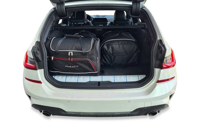Kjust Reistassenset voor BMW 3 serie Touring vanaf 2019 - Set van 4 Tassen met 2 Roltassen en 2 Vliegtuigtassen