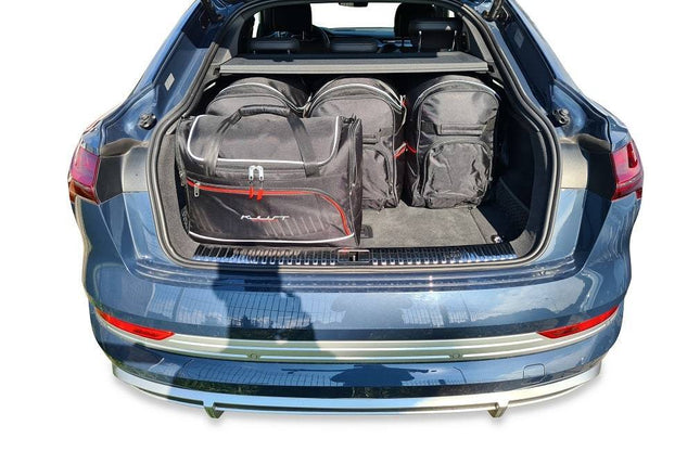 Kjust Reistassenset voor Audi e-tron Sportback 2020-2023 - Set van 5 Tassen met 3 Roltassen en 2 Vliegtuigtassen